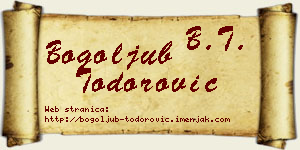 Bogoljub Todorović vizit kartica